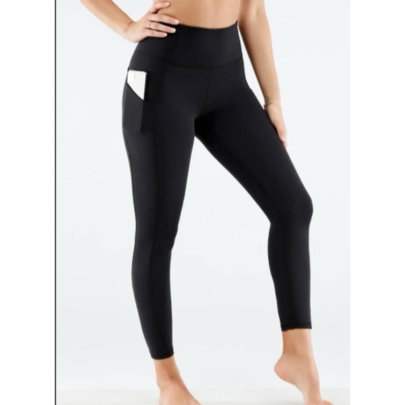 Fabletics PureLuxe Leggings 3X Tall Black Oasis High Waisted Leggings NEW NWT - Picture 2 of 6